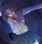 аниме девушки в крови